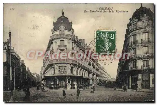 Cartes postales Orleans rue Bannier Rue De La Republique