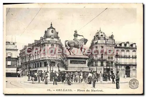 Cartes postales Orleans Place Du Martroi