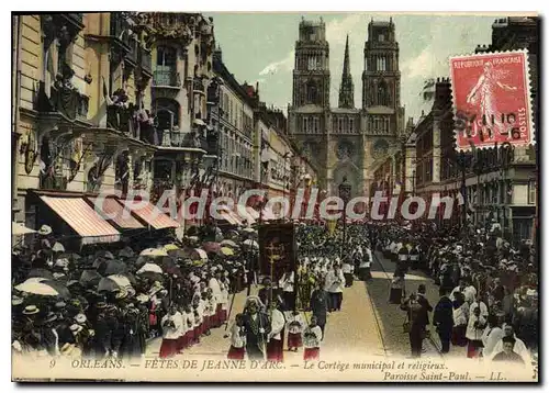 Cartes postales Orleans Fetes De Jeanne D'Arc Le Cortege