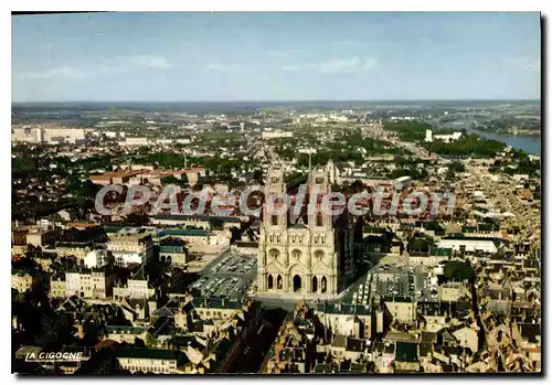 Moderne Karte Orleans Vue Generale La Cathedrale