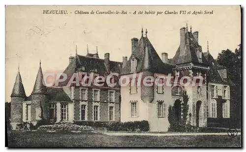 Ansichtskarte AK Beaulieu Chateau De Courcelles Le Roi Agn�s Sorel Charles VII