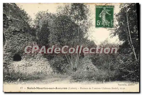 Cartes postales Saint Maurice Sur Aveyron Ruines De I'Ancien Chateau Feodal 1150