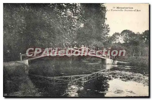 Cartes postales Malesherbes La Passerelle Jeanne D'Arc