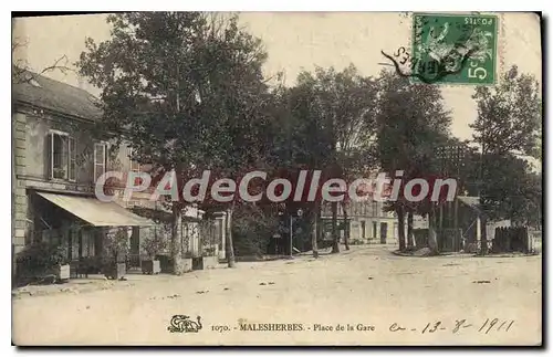 Cartes postales Malesherbes Place De La Gare