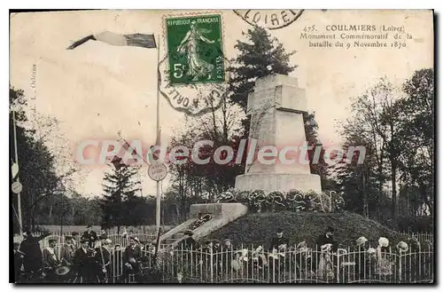 Cartes postales Coulmiers Monument Commemoratif De La Bataille du 9 novembre 1870
