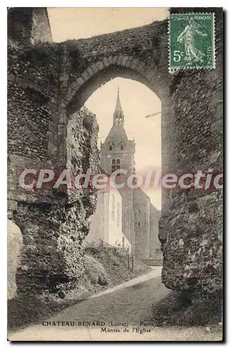 Ansichtskarte AK Chateau Renard Porte du ch�teau f�odal Montee De I'Eglise