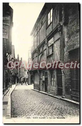 Cartes postales Gien La Rue Gambetta