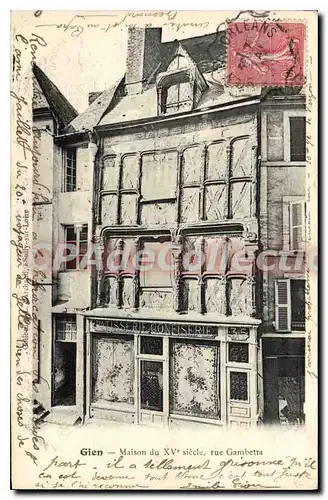 Cartes postales Gien Maison Rue Gambetta patisserie A Rivaud