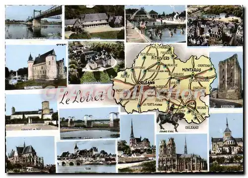 Cartes postales moderne Loiret Superficie Hectares