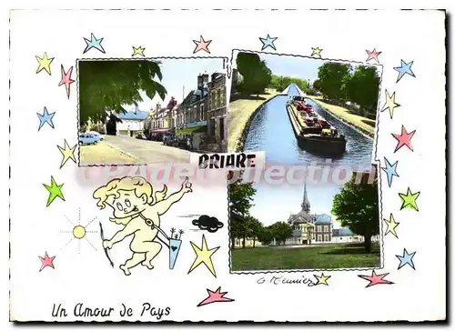 Cartes postales moderne Briare Rue Des Moulins Le Canal Place Du Champ De Foire