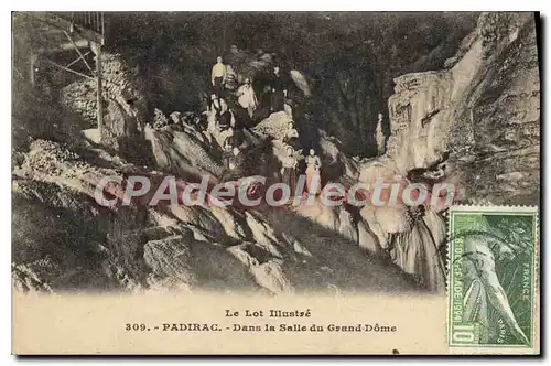 Cartes postales Padirac Dans La Salle Du Grand Dome