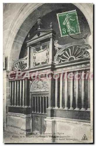 Cartes postales Assier Interieur De I'Eglise