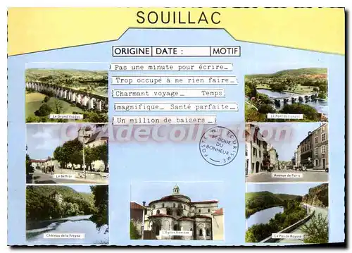 Cartes postales moderne Souillac poste du tourisme