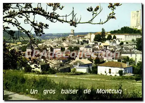 Cartes postales moderne Montcuq Un Gros Baiser De Montcuq