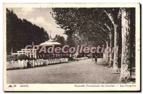 Ansichtskarte AK Agen Nouvelle Promenade Du Gravier Les Pergolas