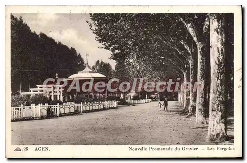 Cartes postales Agen Nouvelle Promenade Du Gravier Les Pergolas