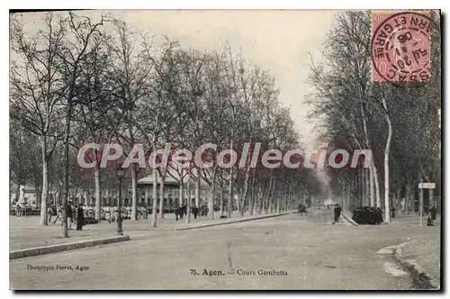 Cartes postales Agen Cours Gambetta