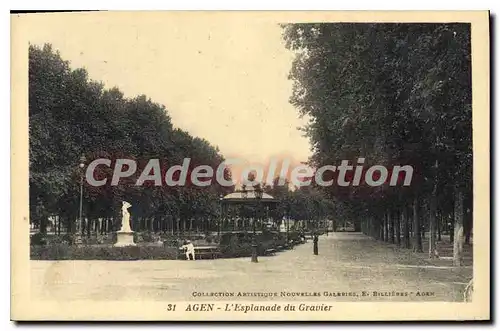 Cartes postales Agen L'Esplanade Du Gravier