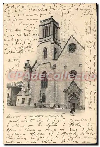 Cartes postales Agen Cathedrale