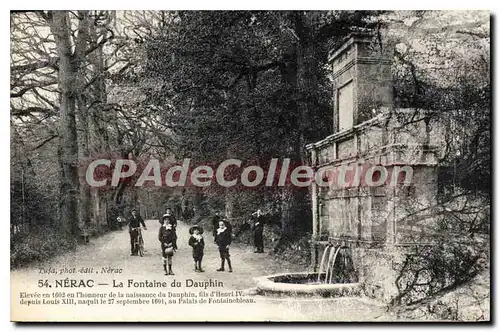 Cartes postales Nerac La Fontaine Du Dauphin