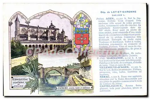 Cartes postales Agen Marmande N�rac