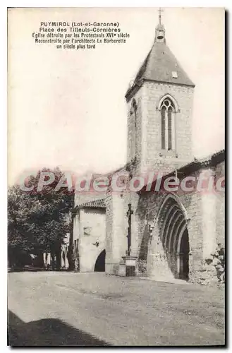 Cartes postales Puymirol Place Des Tilleuls-Corni�res