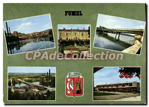 Cartes postales moderne Fumel Vue Generale Et Pont Sur Le Lot Le Chateau Vu Du Parc