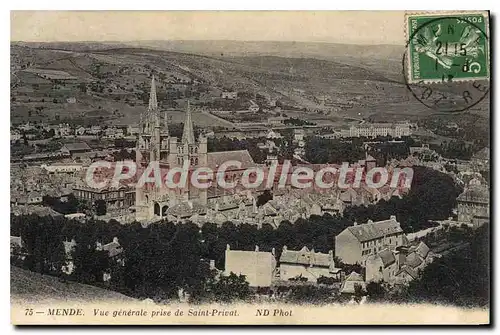 Cartes postales Mende Vue Generale Prise De Saint Privat