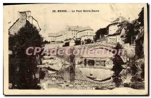 Cartes postales Mende Le Pont Notre Dame