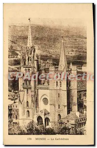 Cartes postales Mende La Cathedrale