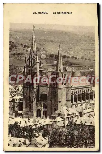 Cartes postales Mende La Cathedrale