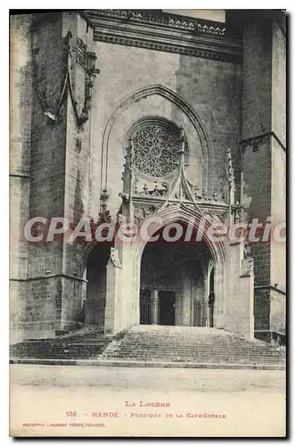 Cartes postales Mende Portique De La Cathedrale