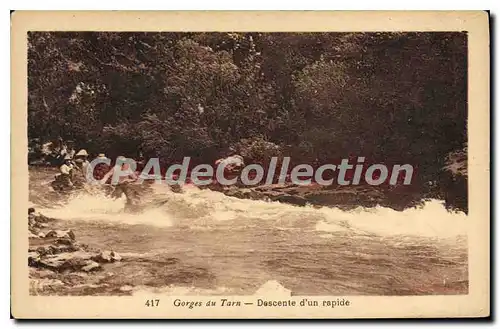 Cartes postales Gorges Du Tarn Descente D'Un Rapide