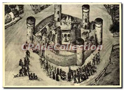 Cartes postales Langogne La Ville Au Procession Autour Des Remparts