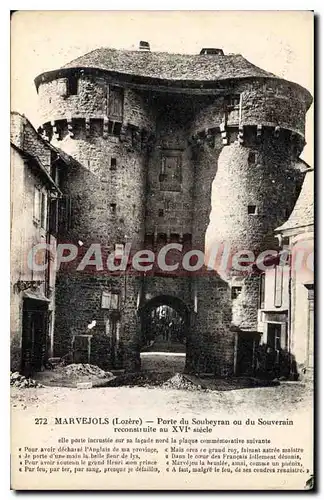 Cartes postales Marvejols Porte Du Soubeyran Ou Du Souverain