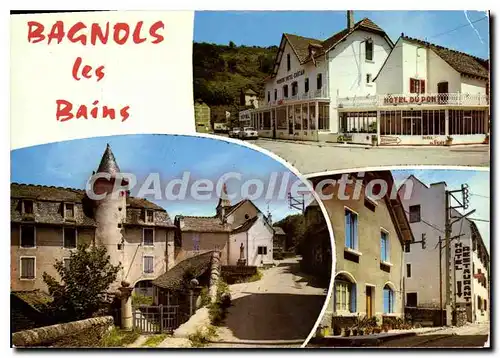 Moderne Karte Bagnols Les Bains