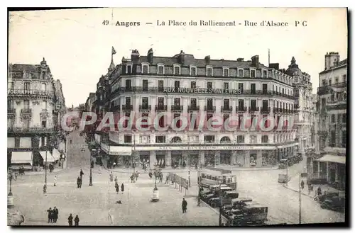 Cartes postales Angers La Place Du Ralliement Rue D'Alsace