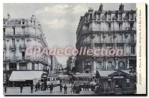 Cartes postales Angers Place Du Ralliement Perspective De La Rue D'Alsace