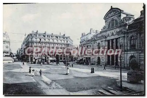 Cartes postales Angers Place Du Raliement Le Grand h�tel et le th��tre