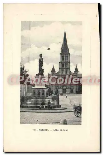 Cartes postales Angers Eglise St Laud