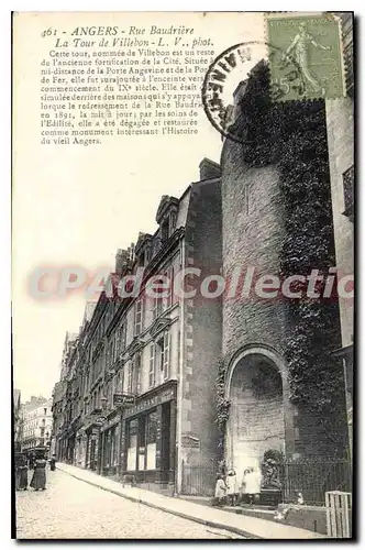 Cartes postales Angers Rue Baudriere La Tour De Villebon