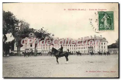 Cartes postales Saumur Ecole De Cavalerie