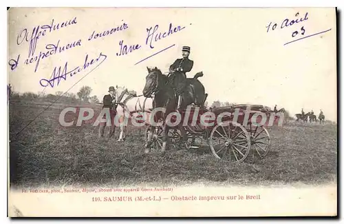 Cartes postales Saumur Obstacle Imprevu Sur Le Breil