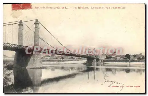 Cartes postales Saumur Les Rosiers Le Pont Et Vue D'Ensemble