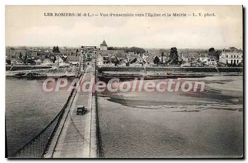 Ansichtskarte AK Les Rosiers Vue D'Ensemble Vers I'Eglise Et La Mairie