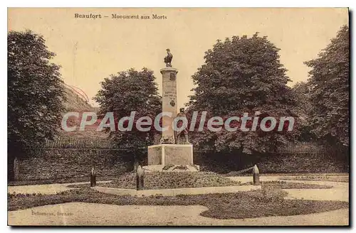 Cartes postales Beaufort Monument Aux Morts