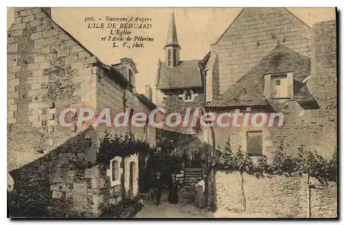 Cartes postales L'Ile De Behuard L'Eglise Et I'Asile De Pelerins