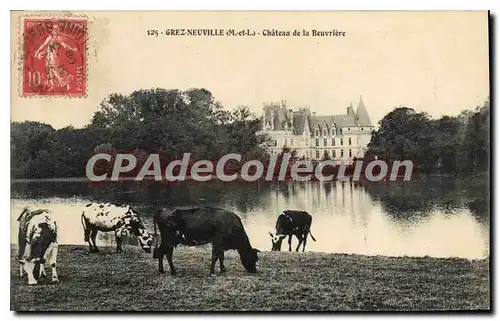 Cartes postales Grez Neuville Chateau De La Beuvriere