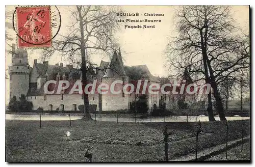 Cartes postales Ecuille Chateau Du Plessis Bourr� Facade Nord