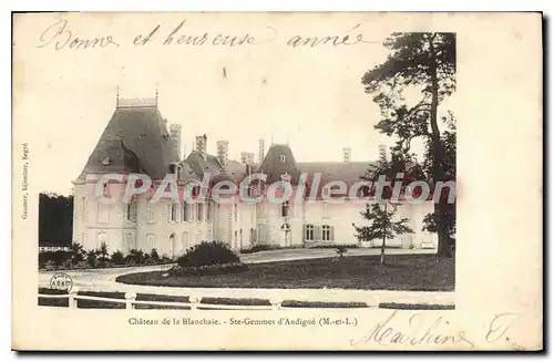 Ansichtskarte AK Chateau De La Blanchaie Ste Gemmes D'Andigne